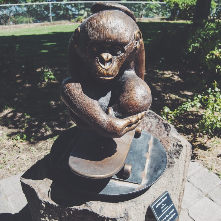 Feel like a bronze statue of a monkey riding a skateboard is missing from your life? For the low, low price of $6,000, you can fill that void...