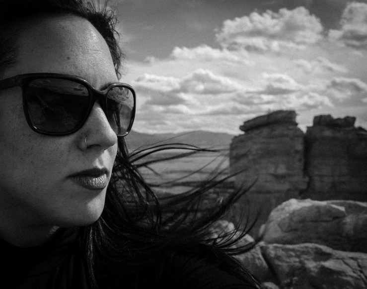 I made it to the top of the trail! 1.5 miles up and 1.5 back. Behind me is Chimney Rock.